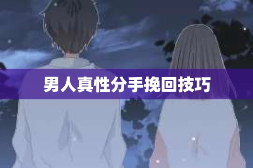 男人真性分手挽回技巧