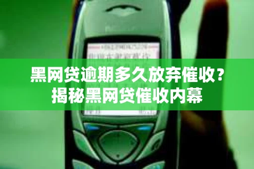 黑网贷逾期多久放弃催收？揭秘黑网贷催收内幕