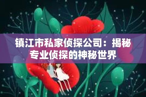 镇江市私家侦探公司：揭秘专业侦探的神秘世界